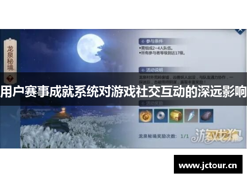 用户赛事成就系统对游戏社交互动的深远影响